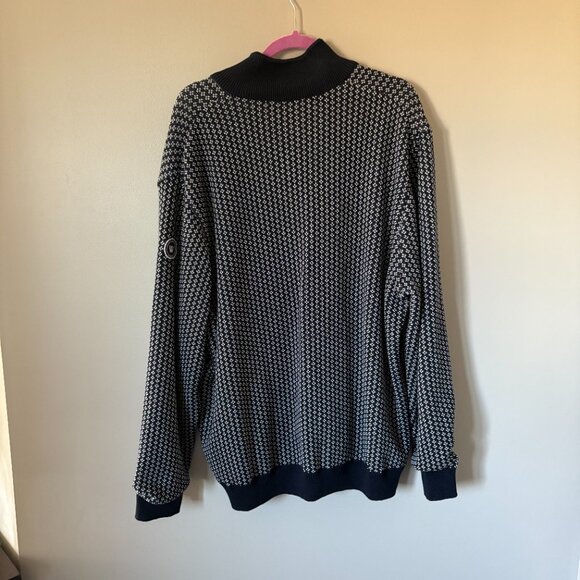 Holebrook Sweden Mens Windproof Sweater Jacket Long Sleeve Lined 3XL Navy Blue - Picture 4 of 5